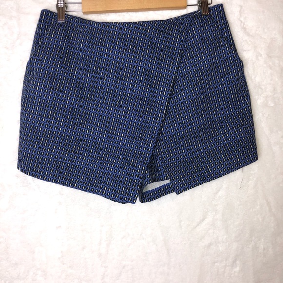 Topshop Geo Tile Print Skort Hemline Notch Sz 12 - Picture 3 of 8